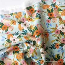 Flower Printing Single Jersey 100% Rayon Fabric